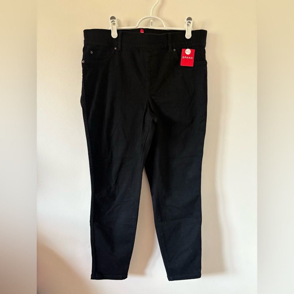 NWT Spanx Black Skinny Jeans Petite XL